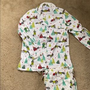 Matching raccoon Christmas pajamas
